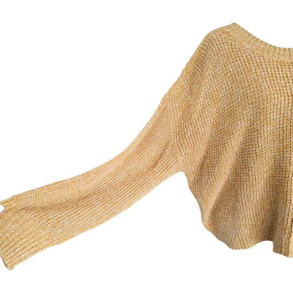 Sanctuary Golden Yellow Oversized Long Sleeve Knit Sweater XL - Picture 4 of 10